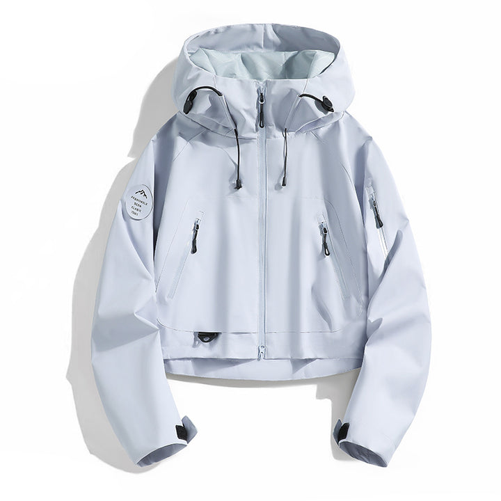 Damen Sportliche Outdoor-Jacke mit verstellbarem Kapuzenzug – Célinea