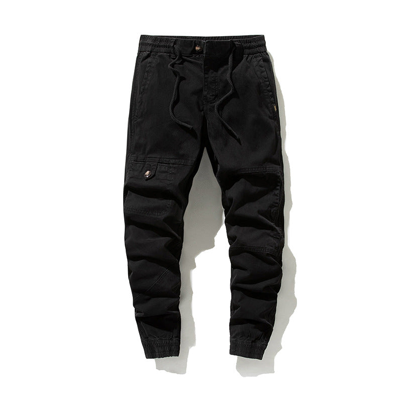 Herren Moderner Utility-Jogger mit elastischem Komfortbund, Kniepaneelen und Cargotasche Echo Archiv