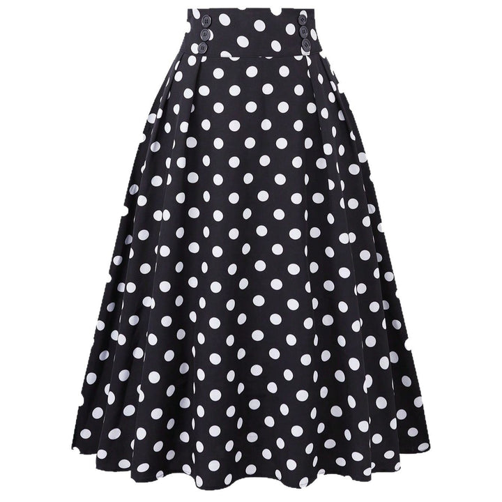 Damen Eleganter Midirock mit Polka Dots Echo Archiv
