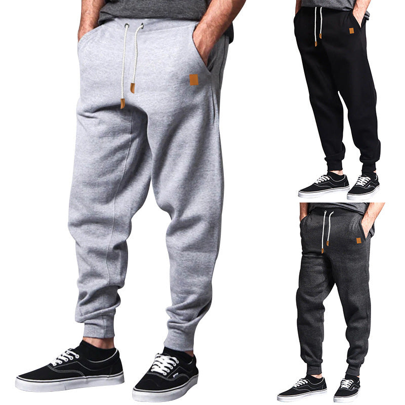 Herren Bequeme Freizeithose im Joggingstil mit Kordelzug und elastischem Bund Echoarchiv