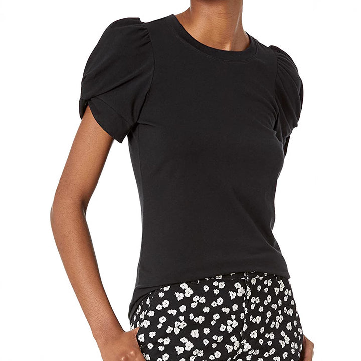 Damen Elegantes Oberteil mit Puffärmeln Echo Archiv