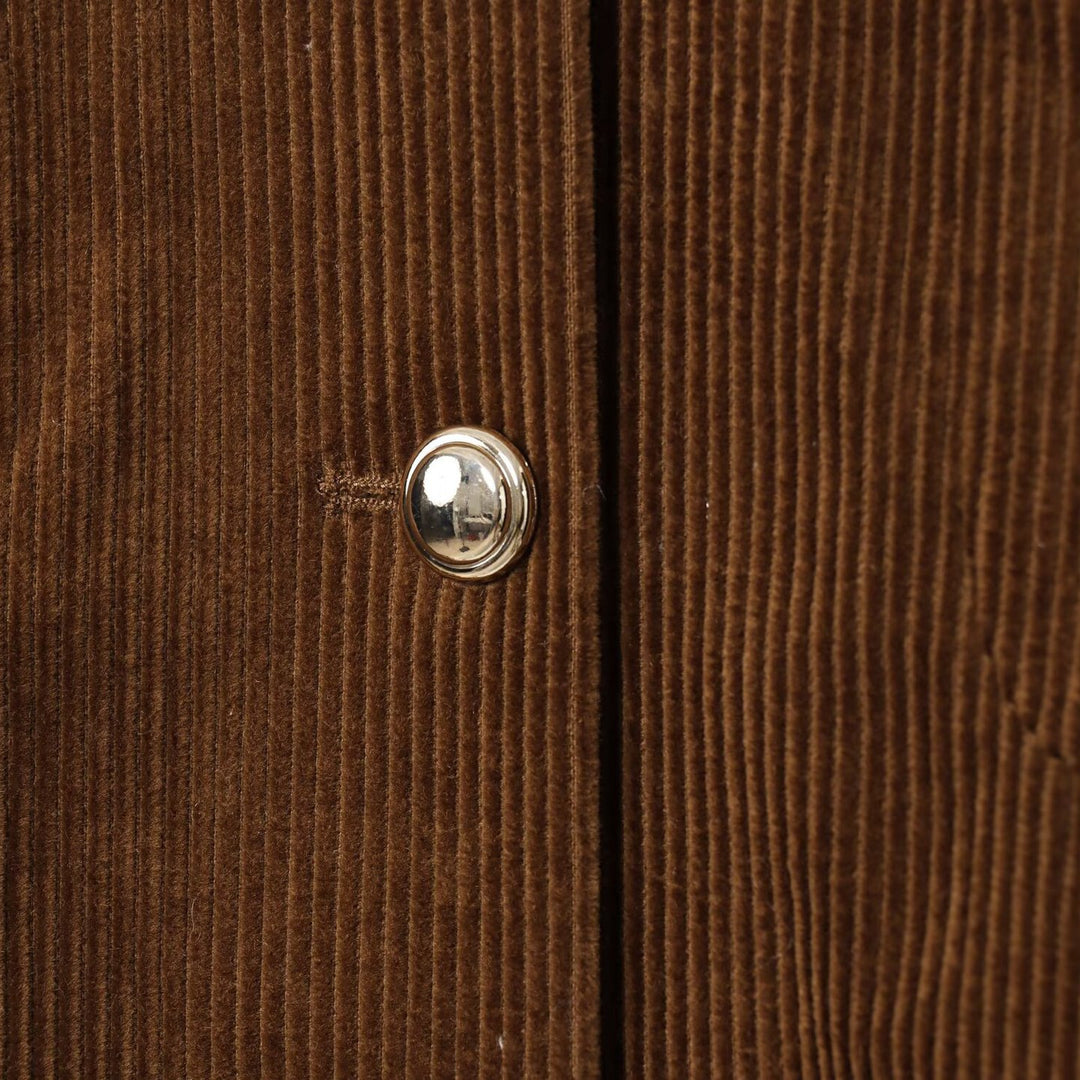 Damen Kurz-Overshirt aus Cord mit Druckknopfleiste und aufgesetzten Taschen Echoarchiv