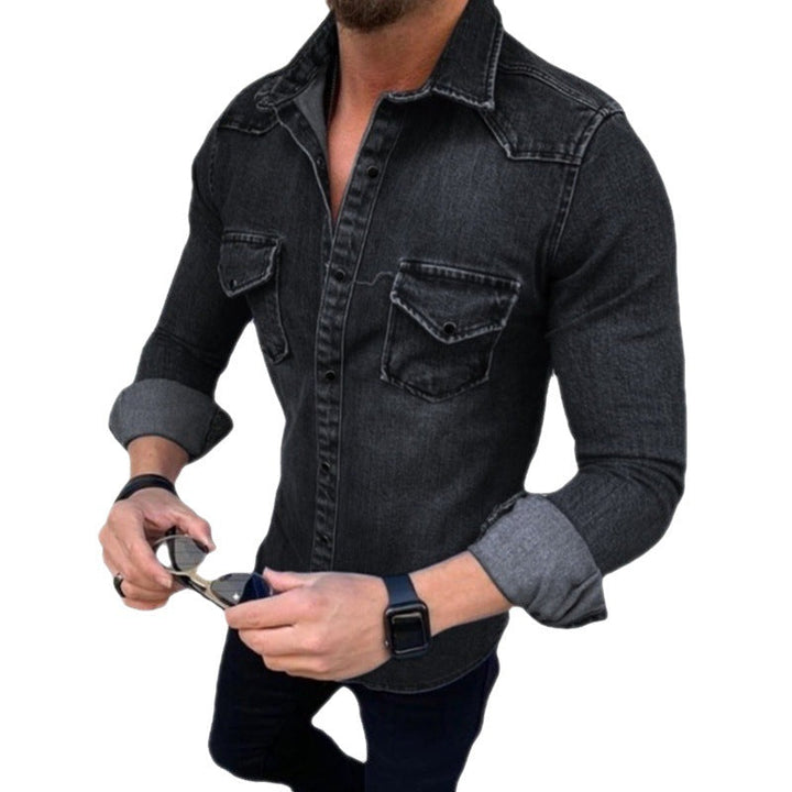 Herren Denim Hemd mit modernem Schnitt und praktischen Brusttaschen Echoarchiv