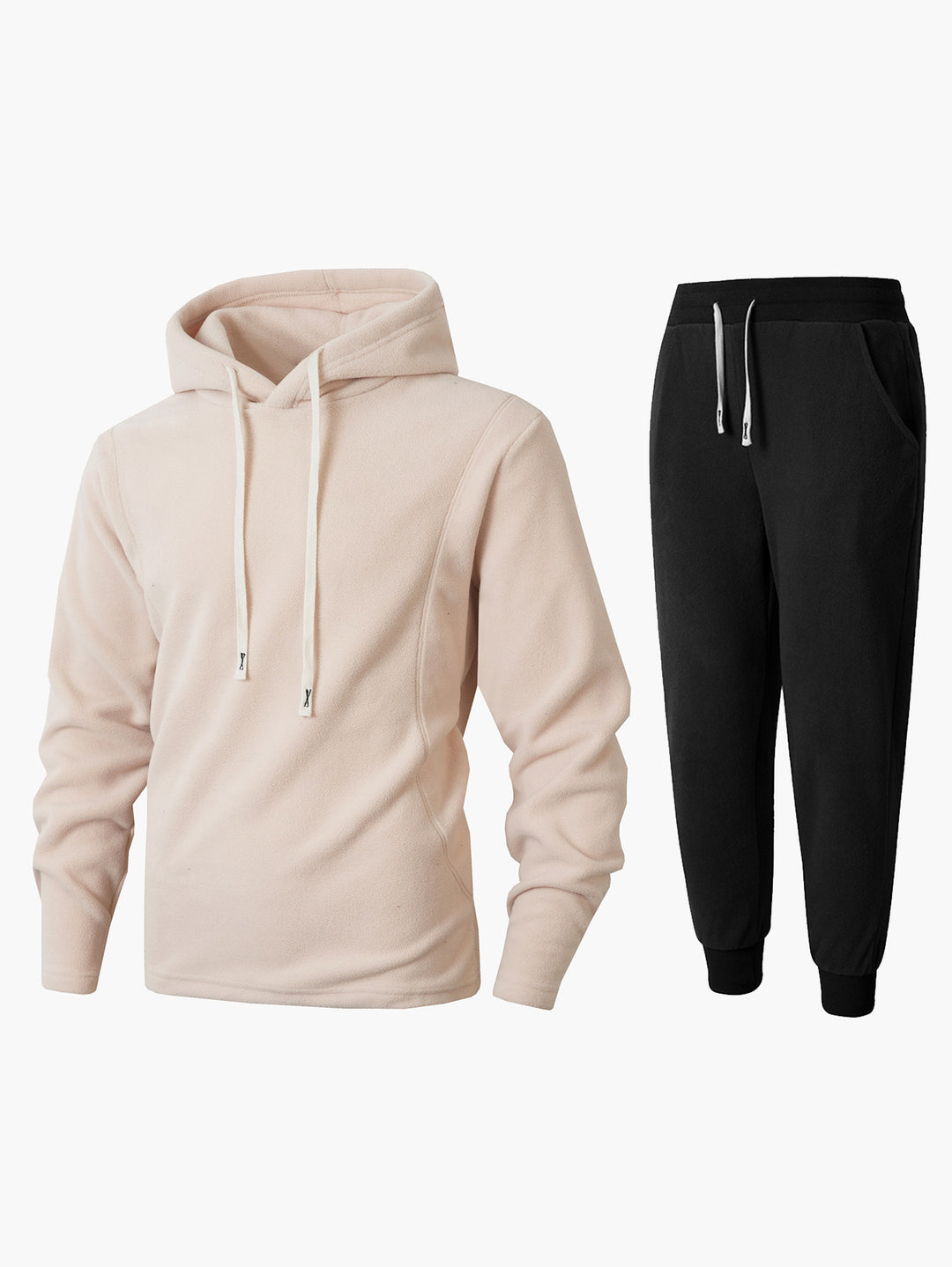 Herren Fleece-Kapuzenpullover und Jogginghose Set Echoarchiv