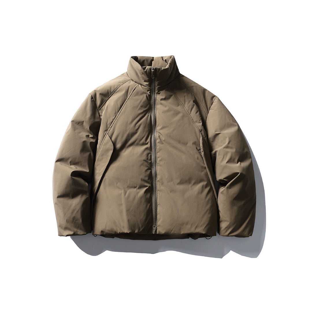 Herren Boxy Thermo-Isolationsjacke mit hohem Stehkragen und minimalistischer Außenhülle Echoarchiv