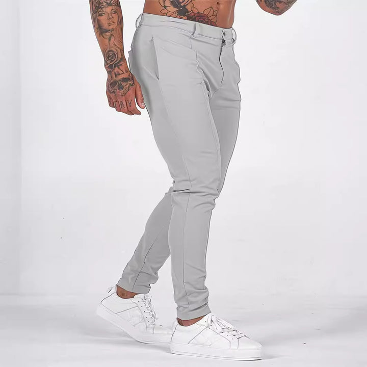 Herren Fitness-Hose mit seitlichen Reißverschlüssen und elastischem Bund Echoarchiv