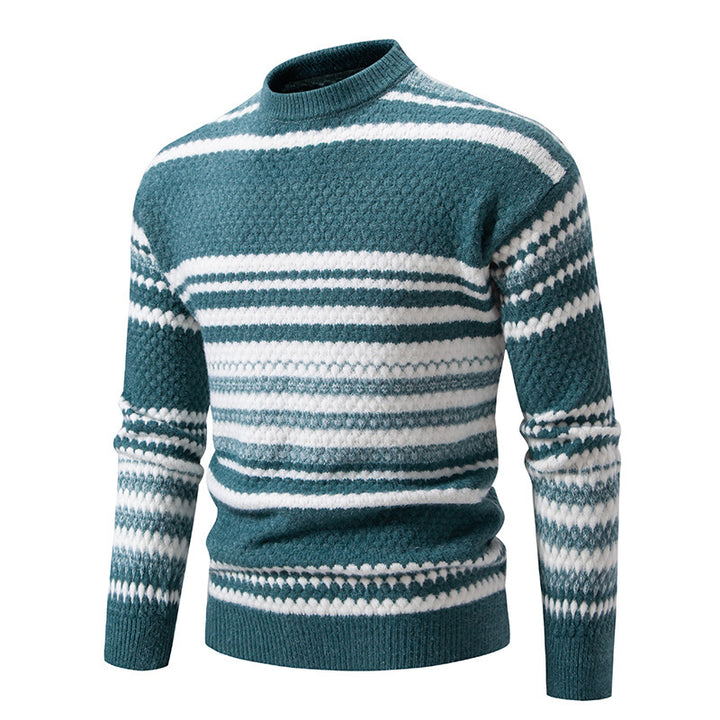 Herren Strickpullover mit strukturiertem Muster Echoarchiv