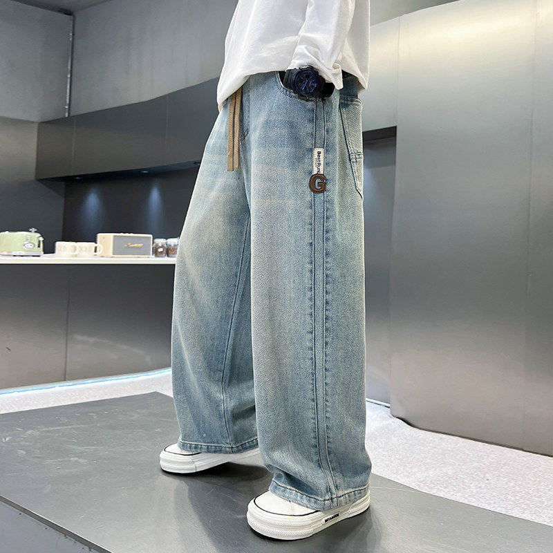 Herren weite Denim-Hose Echo Archiv