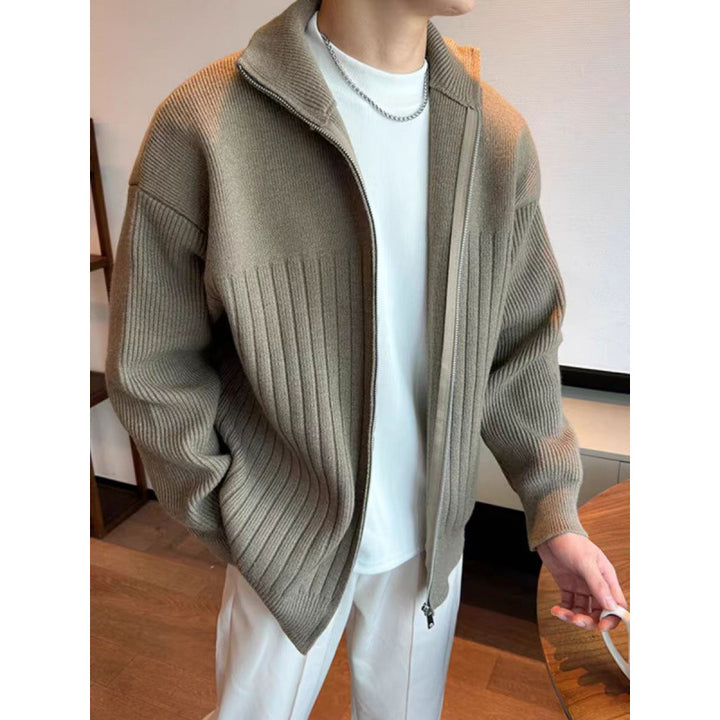 Herren Modische Strickjacke mit Reißverschluss Echo Archiv