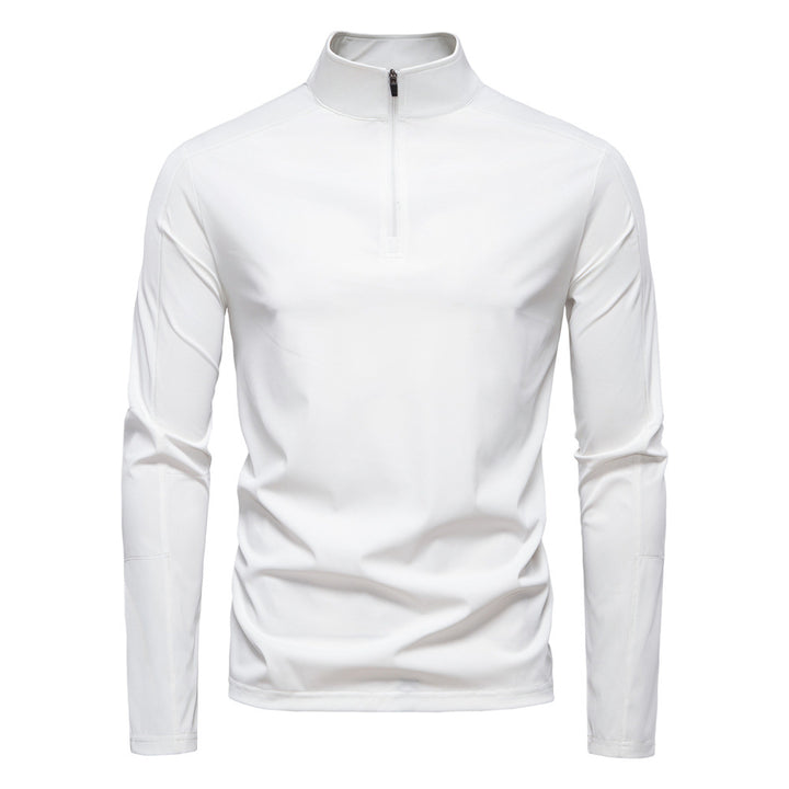 Herren Funktionsshirt mit kurzem Reißverschluss und trockenem Komfort Echoarchiv