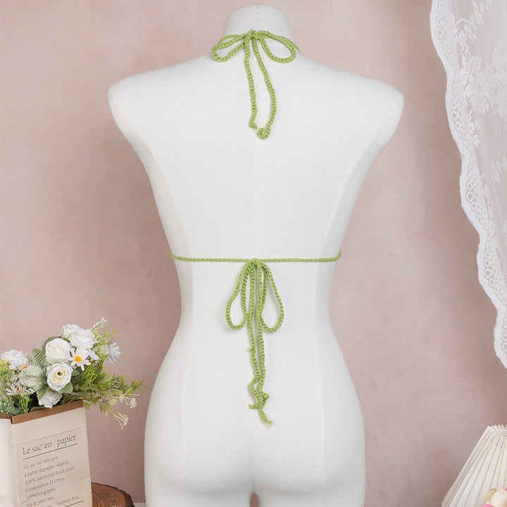 Damen Häkel-Bikini Oberteil mit floralen Motiven Echo Archiv