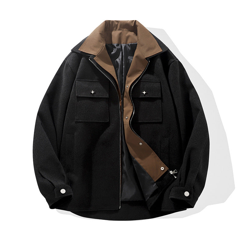 Herren trendige Übergangsjacke mit zwei praktischen Taschen Echoarchiv