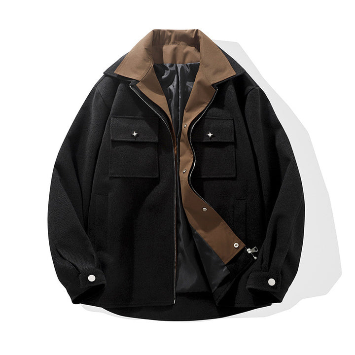 Herren trendige Übergangsjacke mit zwei praktischen Taschen Echoarchiv