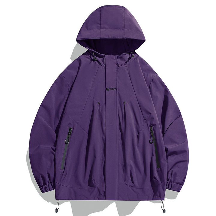 Unisex Funktionsjacke mit wasserabweisenden Eigenschaften und verstellbarem Kapuzenkragen Echoarchiv