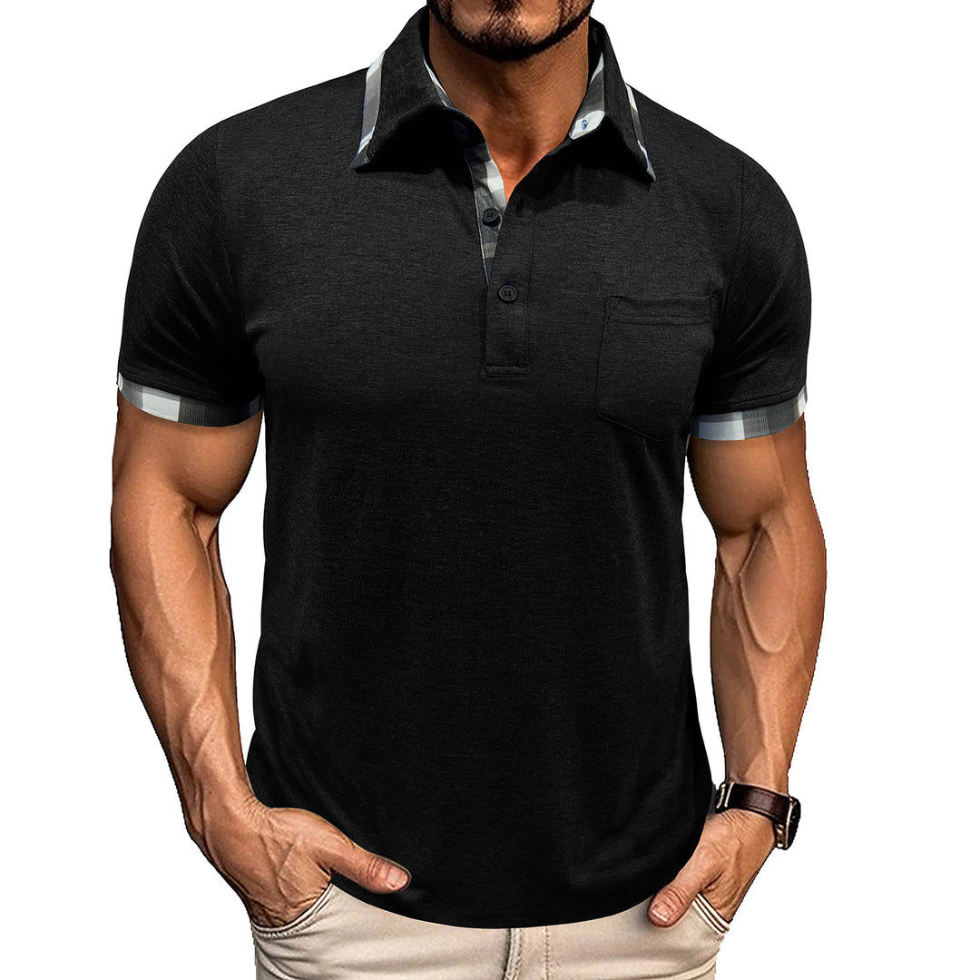 Herren Poloshirt mit modischen Kontrasten Echoarchiv