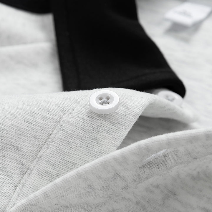 Herren sportlicher Sweat-Pullover mit Polo-Kragen Echoarchiv