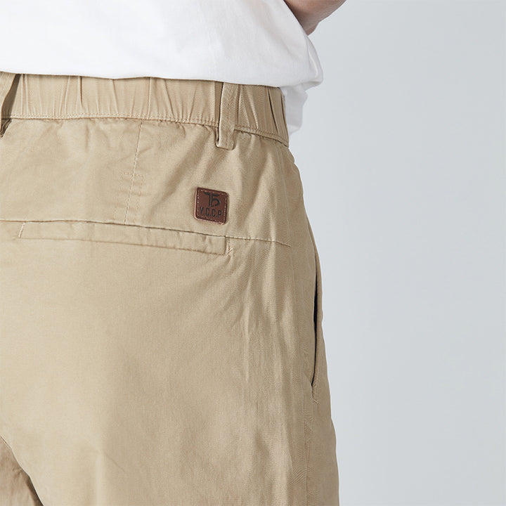 Herren Klassische Baumwoll-Chinohose mit geradem Bein und cleanem Minimal-Design Echo Archiv