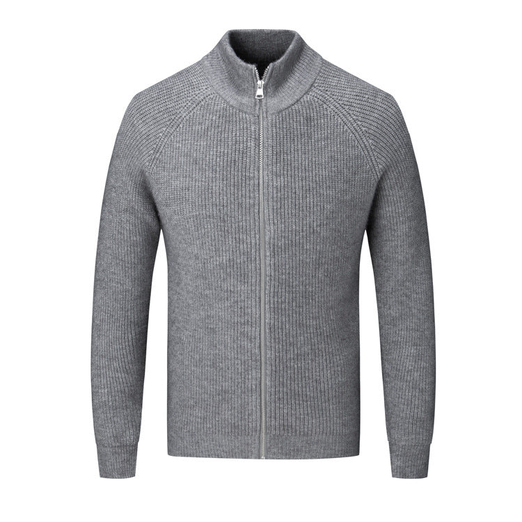 Herren Strickjacke mit hohem Kragen Echoarchiv