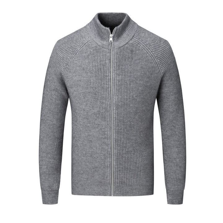 Herren Strickjacke mit hohem Kragen Echoarchiv