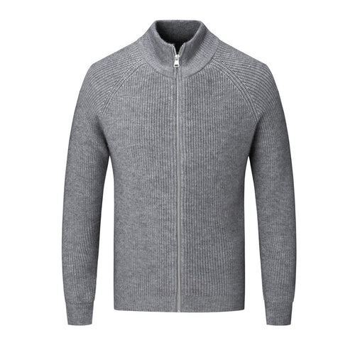 Herren Strickjacke mit hohem Kragen Echoarchiv
