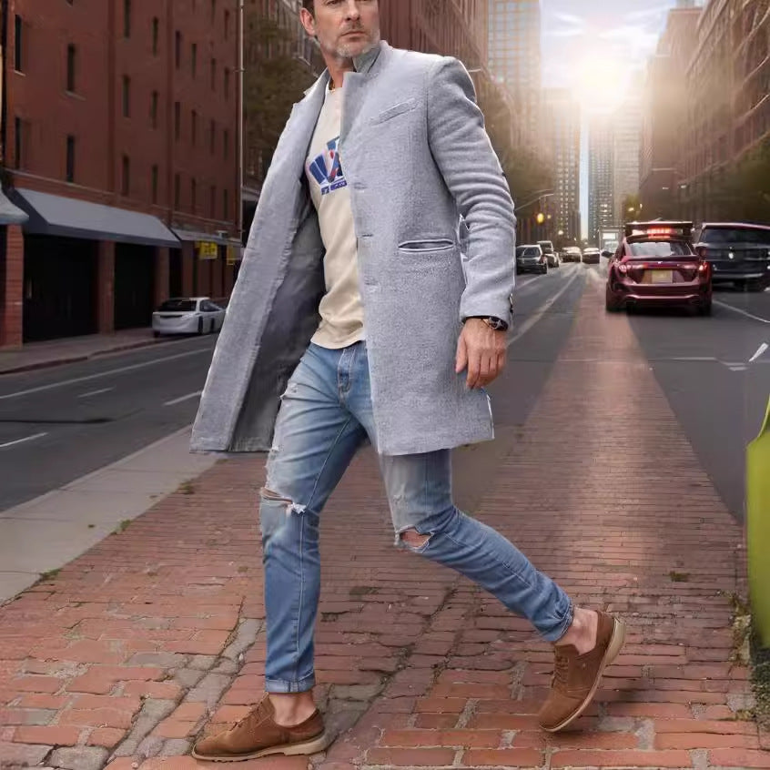 Herren eleganter Langmantel Echoarchiv