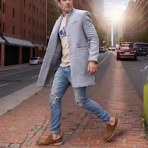 Herren eleganter Langmantel Echoarchiv