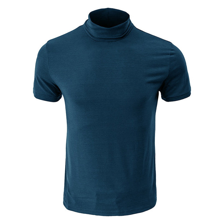 Herren Stehkragen T-Shirt Echoarchiv