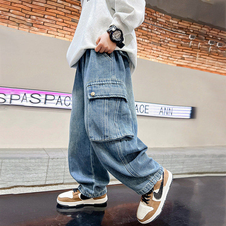 Unisex weite Utility-Jeans Echo Archiv