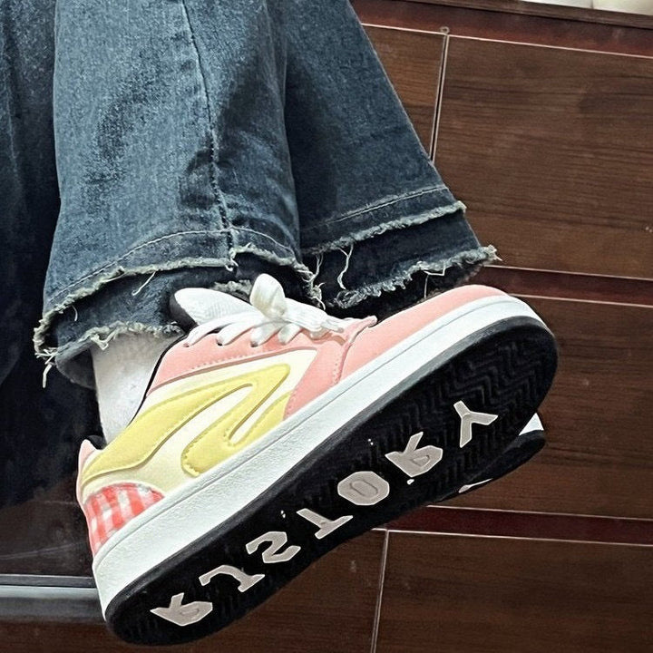 Damen Sneakers mit modischen Karodetails und atmungsaktiver Laufsohle Echo Archiv