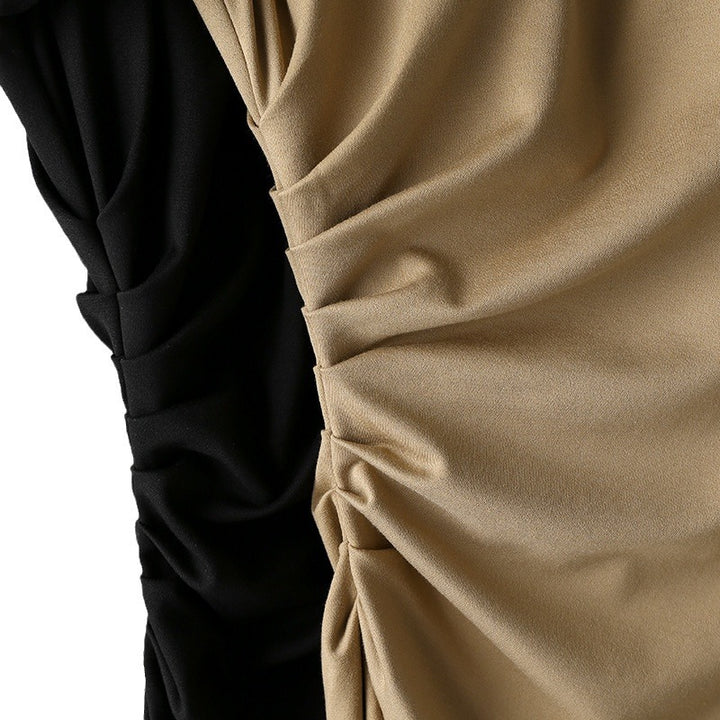 Damen Maxikleid mit asymmetrischem Cut-Out, seitlicher Raffung und fließender A‑Linie Echo Archiv