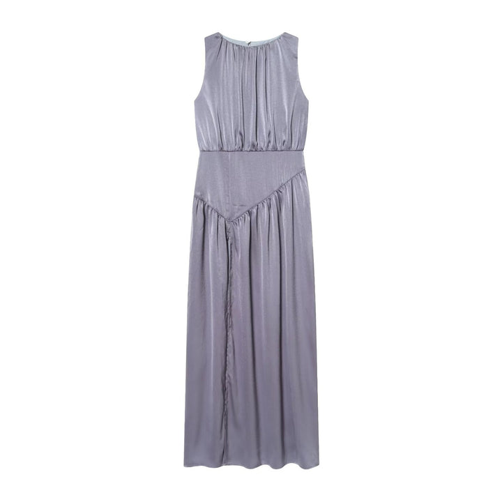 Damen elegantes Maxikleid mit fließendem Rock und raffiniertem Faltenwurf Echo Archiv