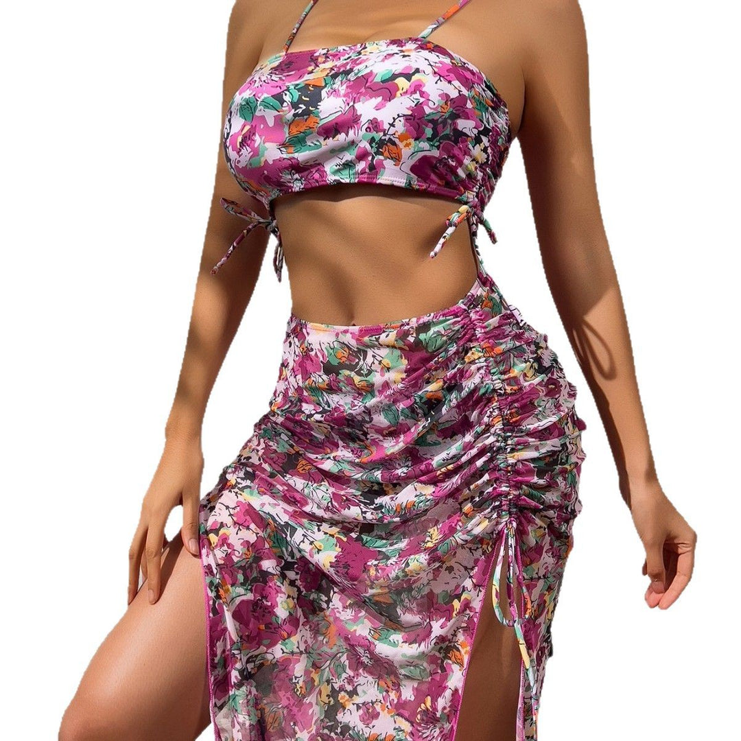Damen Bikini-Set mit floralem Midirock Echo Archiv