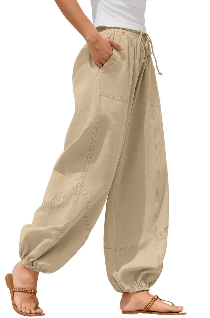 Damen Lässige Weitbein-Hose mit praktischen Taschen Echo Archiv