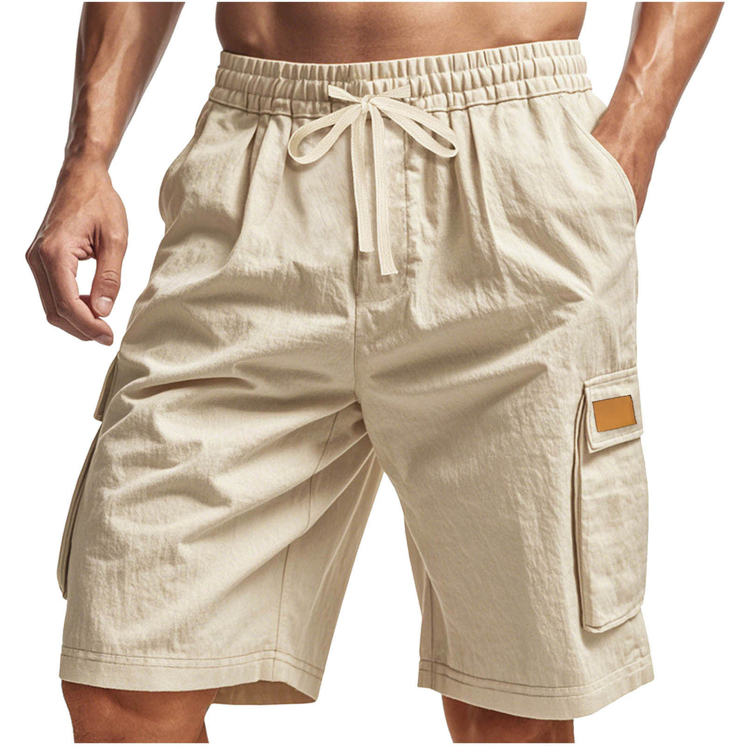 Herren praktische Cargo-Shorts mit elastischem Bund und seitlichen Taschen Echoarchiv