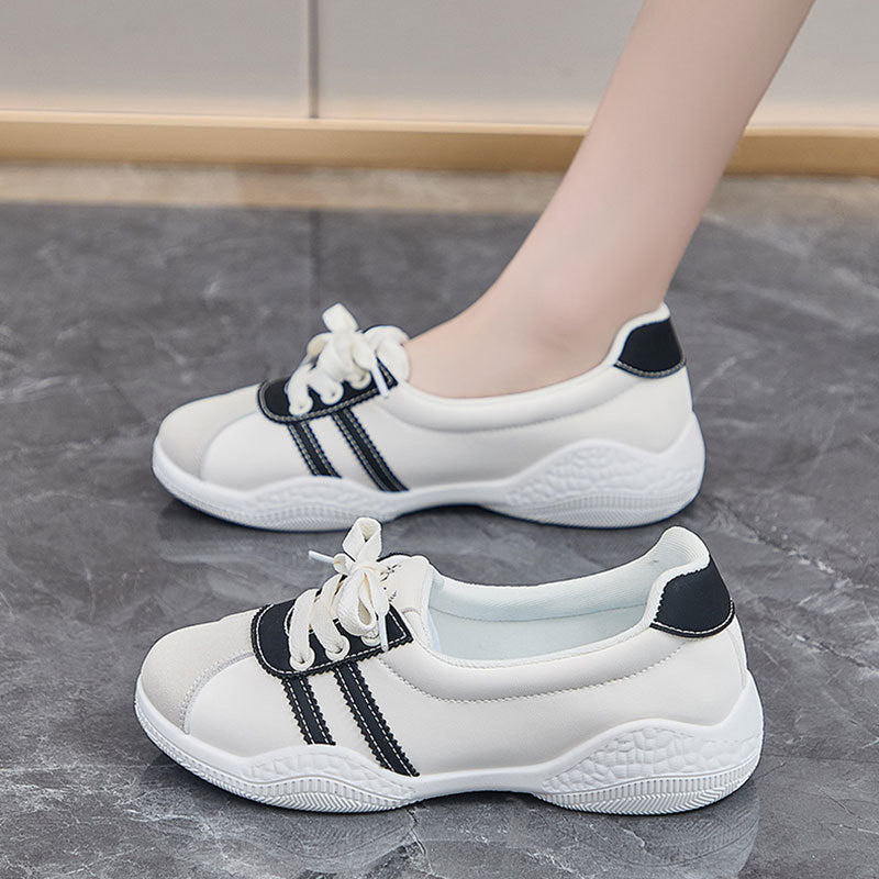 Damen Sneakers mit glanzvollem Obermaterial und atmungsaktivem Innenfutter Echo Archiv