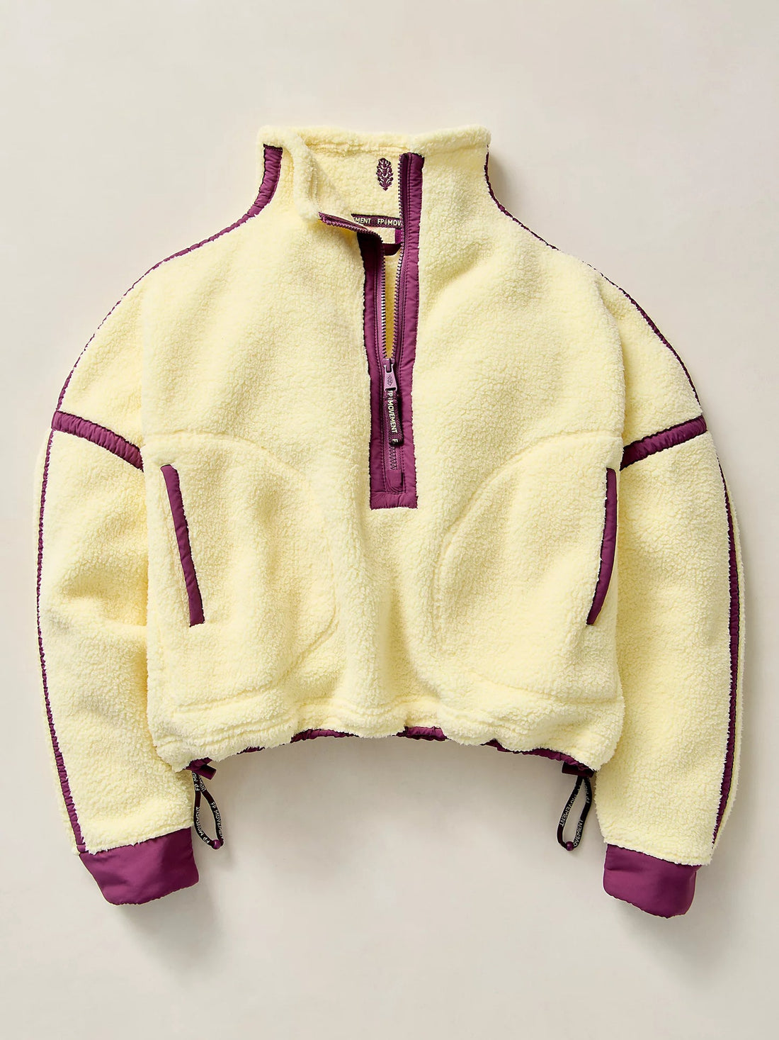 Damen Modischer Fleece-Pullover mit hohem Kragen – Mavelle