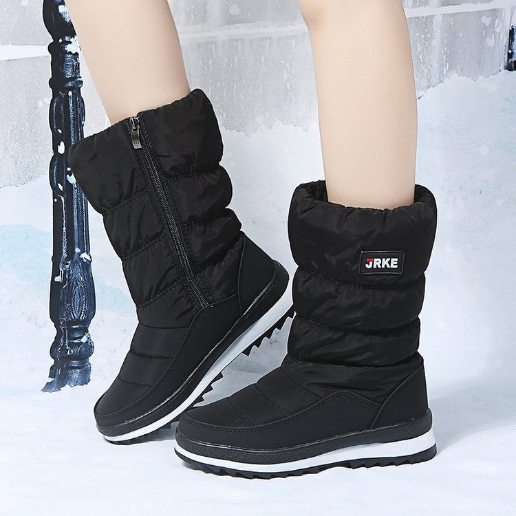 Damen Thermo-Winterstiefel mit wattiertem Schaft, seitlichem Reißverschluss und rutschfester Profilsohle Echo Archiv
