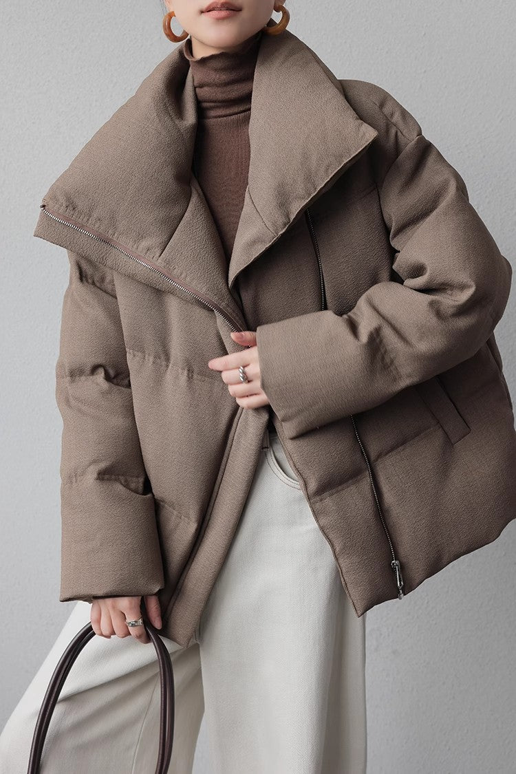 Damen Modischer Oversized Daunenjacke Echoarchiv