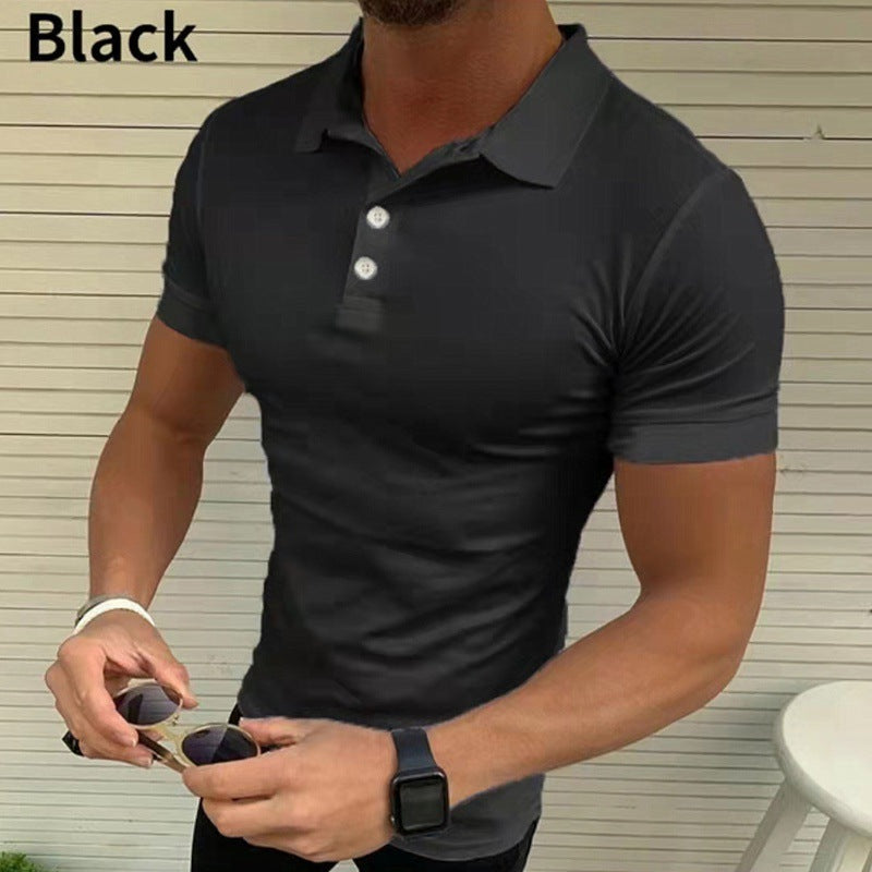 Herren Polohemd mit figurbetonendem Slim Fit und modischem Kragen Echoarchiv