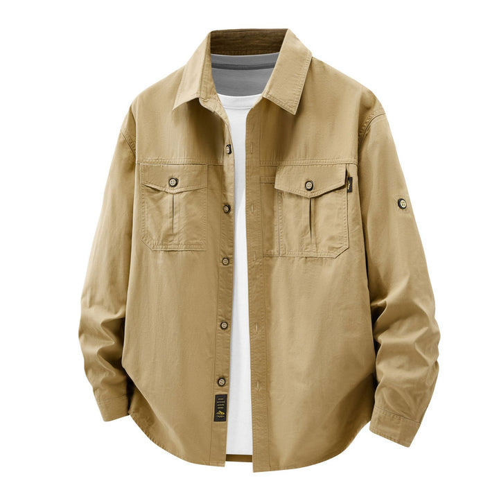 Herren Lässige Hemdjacke mit praktischen Taschen Echo Archiv