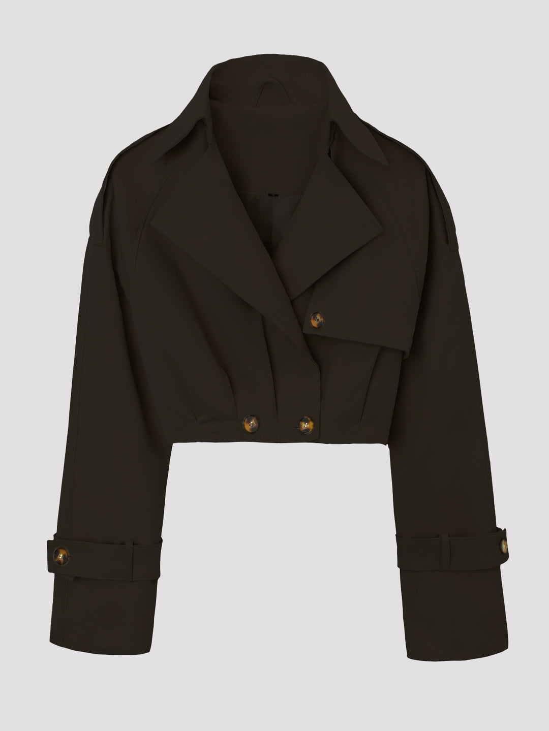 Damen Modische Cropped Trenchcoatjacke Echo Archiv