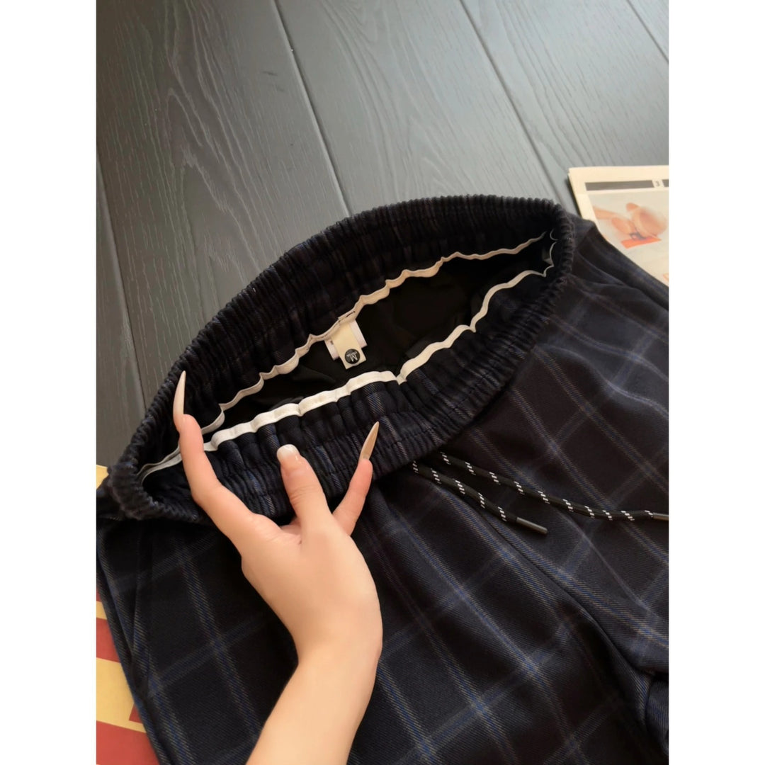 Damen Modische Karohose Echo Archiv