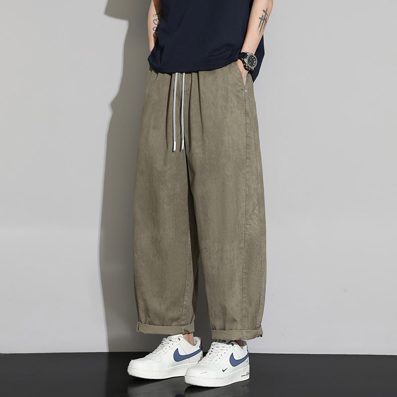 Herren Weite Baggy-Freizeithose mit Tunnelzugbund & Kordelzug Echoarchiv