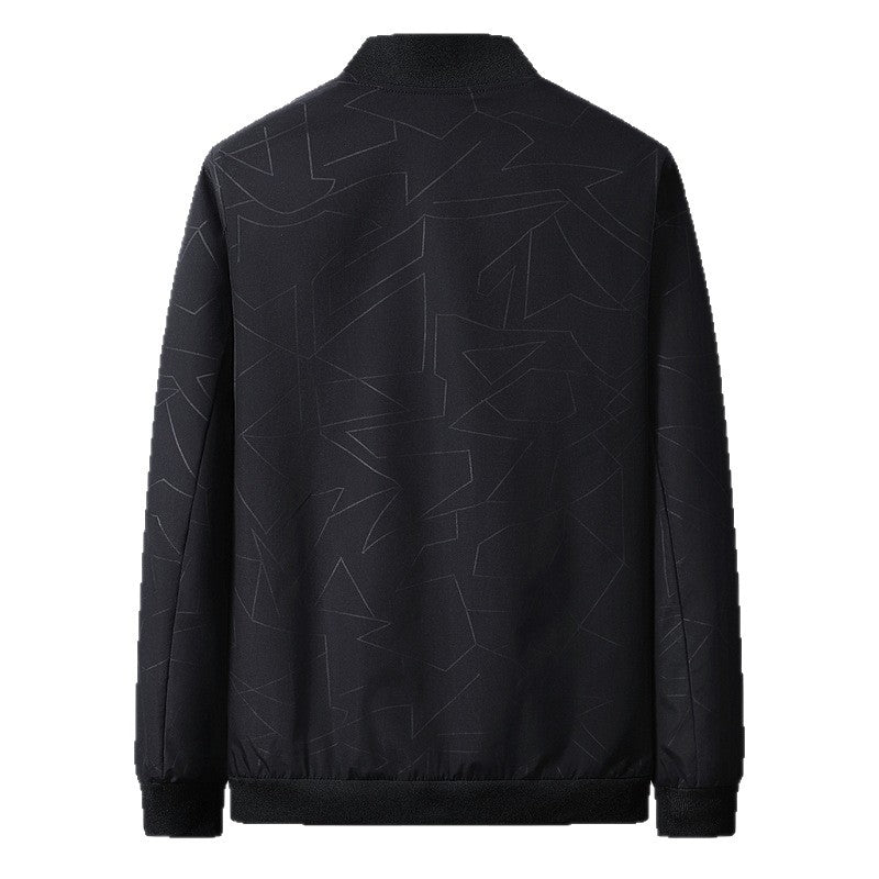 Herren modische Übergangsjacke mit gestepptem Design und elastischen Bündchen Echoarchiv