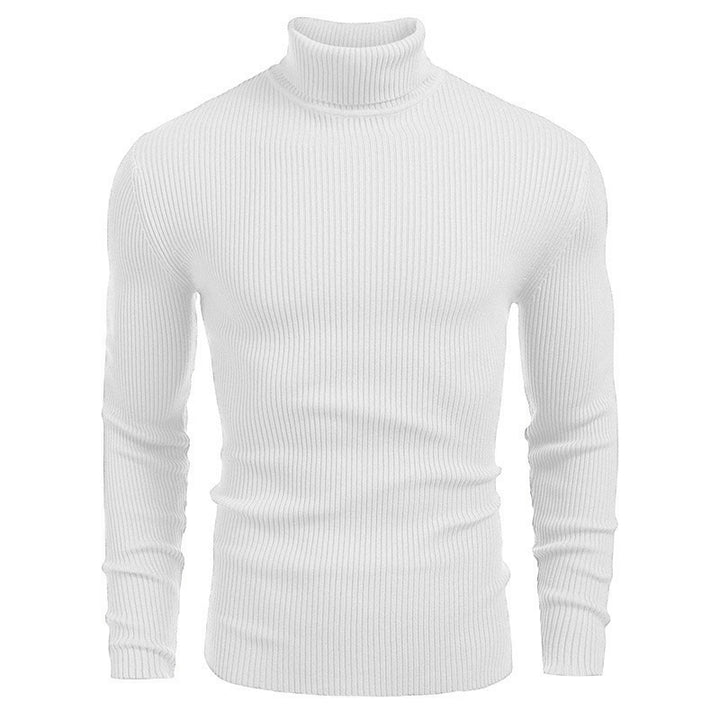 Herren Rollkragenpullover mit strukturiertem Rippdesign Echoarchiv