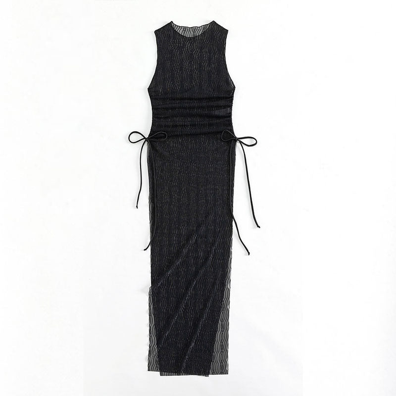 Damen lässiges Maxikleid mit Rüschendetails Echo Archiv