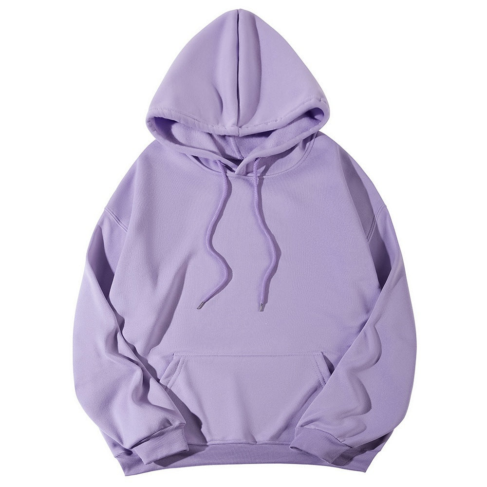 Unisex minimalistischer Kapuzenpullover mit verlängertem Rücken und Kängurutasche Echo Archiv