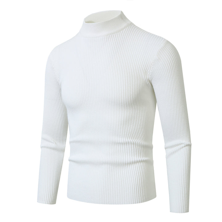 Herren Rollkragenpullover mit geripptem Design Echoarchiv