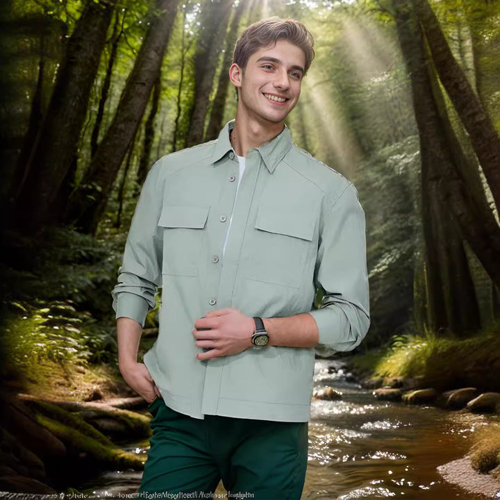 Herren strapazierfähige Utility-Jacke mit praktischen Taschen Echoarchiv