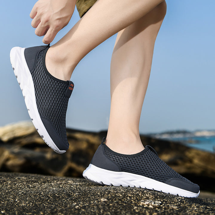 Unisex Atmungsaktive Schlupfsneaker aus Mesh mit rutschfester Leichtsohle – Norré